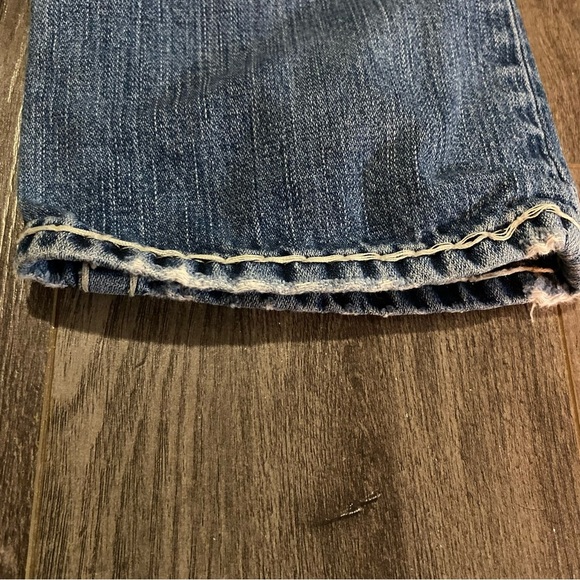 True Religion Jeans Boys Billy Super T denim jeans size 8 thick white stitching - Picture 11 of 12